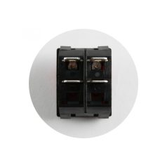   Home STV 01 világítós billenőkapcsoló, 2 áramkör - 2 állás, 250 V, 10 A, piros