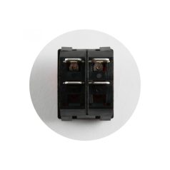   Home STV 02 világítós billenőkapcsoló, 2 áramkör - 2 állás, 250 V, 10 A, zöld