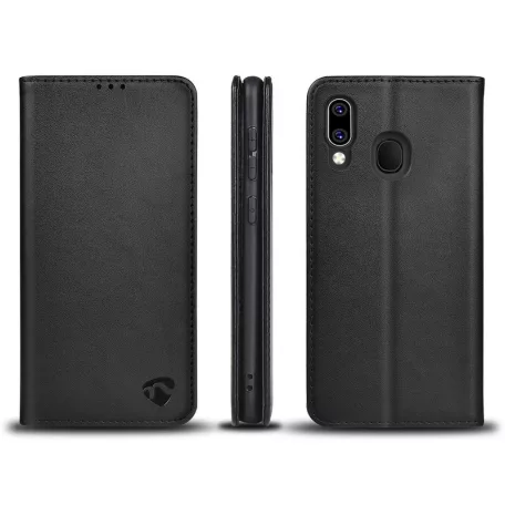 Wallet Book | Alkalmas erre: Samsung | Samsung Galaxy A20 | 1 Kártyára Alkalmas | Fekete | PU / TPU | Állítható üzemmódok