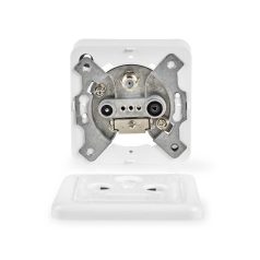   Antenna End dobozba | 1x F-Csatlakozó Aljzat / 1x IEC Csatlakozó Aljzat / 1x IEC Csatlakozó Dugó | 75 Ohm | Visszatérési út | Ezüst / Fehér