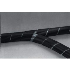   Kábelrendező | Spirális hüvely | 1 db | Maximális kábel vastagság: 65 mm | PVC | Fekete