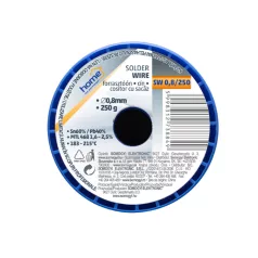   Home SW 0,8/250 forrasztóón, 0,8mm, 250g, európai gyártótól származó kiváló minőségű forrasztóón, összetétel: SN/PB: 60/40%, gyanta: 2,0%