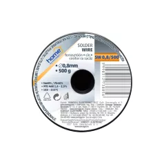   Home SW 0,8/500 forrasztóón, 0,8mm, 500g, európai gyártótól származó kiváló minőségű forrasztóón, összetétel: SN/PB: 60/40%, gyanta: 2,0%