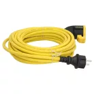 STANLEY SXEC-121 hosszabbító lengőaljzattal, IP44, 10m sárga kábel, max. 3680 W, H07RN-F 3G1,5, kül- és beltéri kivitel