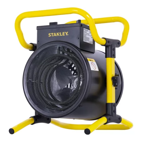 STANLEY SXJH103000E ipari fűtőtest, max. 3000 W, 3 fokozat, termosztát, fém ház, SUS fűtőelem