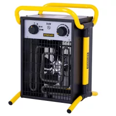   STANLEY SXJH203000E fűtőtest, 3000 W, 2 fokozat, fém ház, termosztát, IPX4 védelem, túlmelegedés elleni védelem