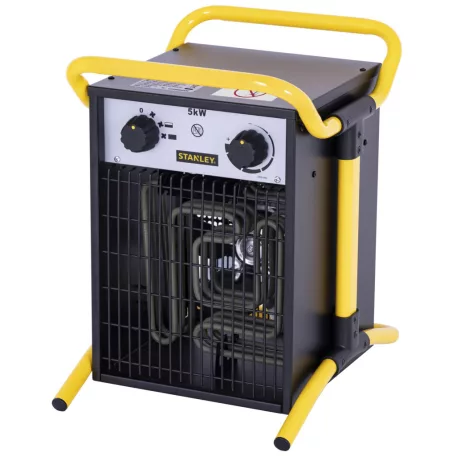 STANLEY SXJH205000E ipari fűtőtest, max. 5000 W, 2 fokozat, termosztát, IPX4, fém ház