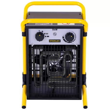 STANLEY SXJH205000E ipari fűtőtest, max. 5000 W, 2 fokozat, termosztát, IPX4, fém ház