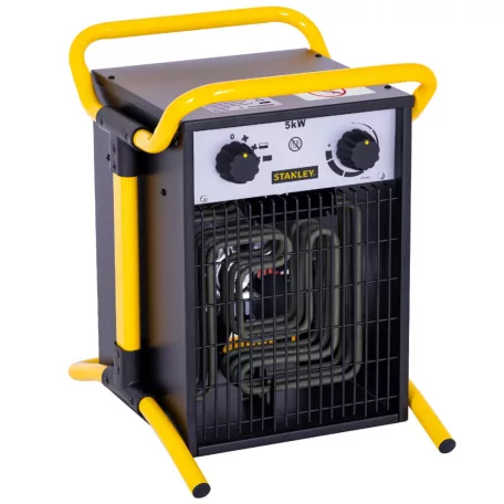 STANLEY SXJH205000E ipari fűtőtest, max. 5000 W, 2 fokozat, termosztát, IPX4, fém ház