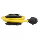STANLEY SXSK-108 5-ös elosztó kapcsolóval, IP44, 5m kábel, H07RNF 3G1,5, max. 3680 W, kül- és beltéri kivitel