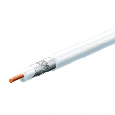   Home S 6TSP/WH koax kábel, 75 Ohm, PVC és PE szigetelés, réz bevonatú acél ér, alumínium + PET fólia 96 szál aluharisnya, 100m, fehér