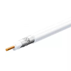   Home S 6TSV/WH koax kábel, 75 Ohm, PVC és PE szigetelés, réz bevonatú acél ér, alumínium + PET fólia 96 szál aluharisnya, 305m, fehér