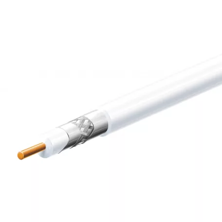 Home S 6TSV/WH koax kábel, 75 Ohm, PVC és PE szigetelés, réz bevonatú acél ér, alumínium + PET fólia 96 szál aluharisnya, 305m, fehér