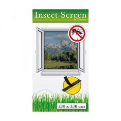 Szúnyogháló ablakra - 130 x 130 cm - fekete