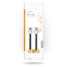 Telekommunikácós kábel | RJ11 Dugasz | RJ11 Dugasz | 5.00 m | Kábelkialakítás: Lapos | Fémbevonás: Aranyozott | Kábel típus: RJ11 | Fekete | Boríték