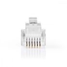Telecom Connector | Csatlakozó típus: RJ12 | Egyenes | Fémbevonás: Aranyozott | PVC | Átlátszó