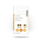 Telecom fali doboz | Csatlakozó típus: RJ11 | RJ11 Aljzat | 2x RJ11 (4/6) Aljzat | Splitter | ABS | Elefántcsont | Boríték