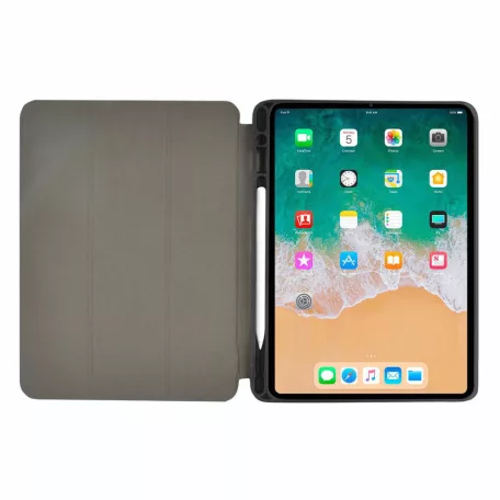 Tablet Folio Tok Samsung | iPad Pro 11" 2019 | Beépített ceruza tartó | Automata bekapcsoló funkció | Fekete / Szürke | Polycarbonate / TPU
