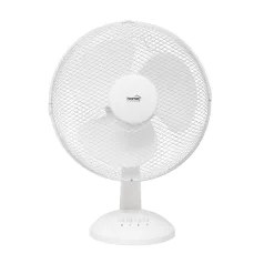   Home TF30WH asztali ventilátor, 40 W, 3 fokozat, 30 cm-es lapátátmérő, oszcillálás, fehér