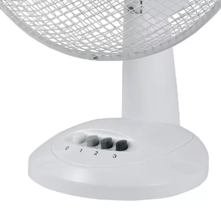 Home TF 311 asztali ventilátor, 40 W, 3 fokozat, 30 cm-es lapátátmérő, 90°-os oszcillálás, fehér
