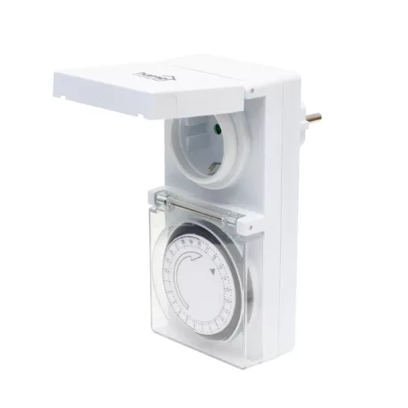 Home TG 24 mechanikus időzítő óra, max. 16 A / 3680 W, 24 óra programozhatóság, IP44, kültéri