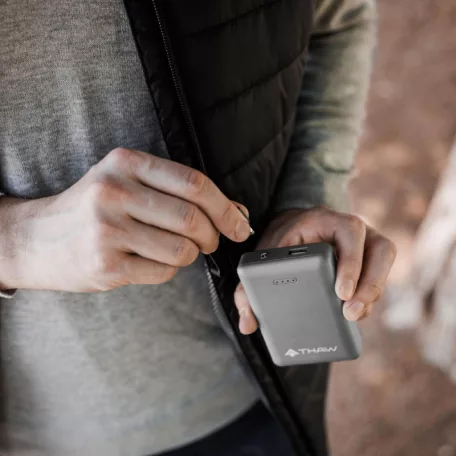 THAW THA-BOD-0016-G fűthető ülőpárna, 5000 mAh akkumulátor, 3 üzemmód, kb. 5 óra üzemidő