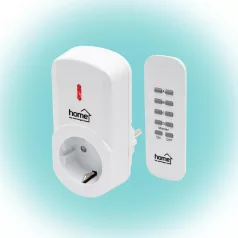   Home TH 1011 távirányítható hálózati aljzatszett, 40 m hatótávolság, 1 db aljzat, 1 db távirányító