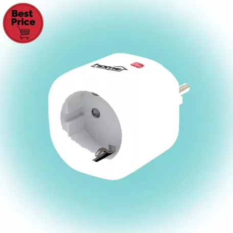 Home TH 3000 távirányítható hálózati aljzat, 40 m hatótáv, max. 3000 W, TH 1011 és TH 1013 szetthez tanítható, rádiós összeköttetés, 230 V, fehér