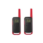 Motorola T62 Adventure Adóvevő pár, 8 km walkie talkie TLKR T62  Adóvevő pár, 8 km, piros TÖLTŐ ÉS AKKUMULÁTORRAL SZETTBEN!