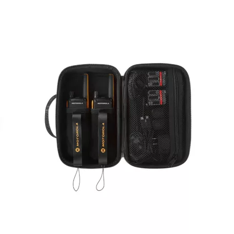 MOTOROLA TLKR T82 EXTREME PLUS Adóvevő pár, 10 km, tartótáskás akkumulátorral és töltővel