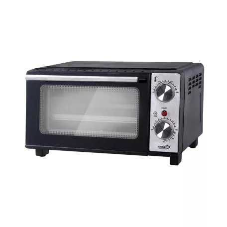 HAUSER TO-1110 minisütő, 650 W, 11 liter, alsó és felső fűtőszálak, időkapcsoló, fekete/ezüst színű