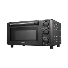   HAUSER TO-1310 minisütő, 1000 W, 13 liter, alsó és felső fűtőszálak, időkapcsoló, fekete színű