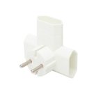 HOME TPF3E T elosztó, 3-as EURO aljzat, 250V~, max. 1850 W, 3x2,5A, fehér