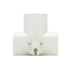 HOME TPF3E T elosztó, 3-as EURO aljzat, 250V~, max. 1850 W, 3x2,5A, fehér