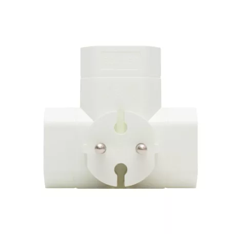 HOME TPF3E T elosztó, 3-as EURO aljzat, 250V~, max. 1850 W, 3x2,5A, fehér