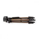 Háromlábú Állvány | Maximális terhelési kapacitás: 1.5 kg | Minimális munka magasság: 35.0 cm | Maximális munka magasság: 106.0 cm | 3 Szegmens | Billenthető & Forgatható | Utazó táskát tartalmaz | ABS / Alumínium | Bronz / Ezüst