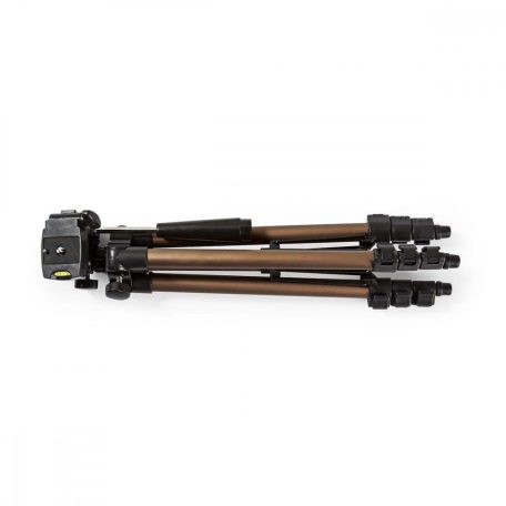 Háromlábú Állvány | Maximális terhelési kapacitás: 1.5 kg | Minimális munka magasság: 35.0 cm | Maximális munka magasság: 106.0 cm | 3 Szegmens | Billenthető & Forgatható | Utazó táskát tartalmaz | ABS / Alumínium | Bronz / Ezüst