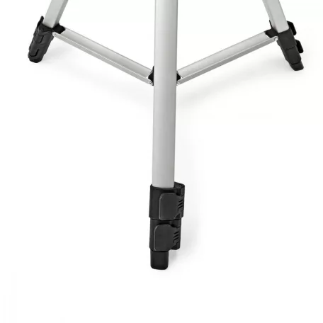 Háromlábú Állvány | Maximális terhelési kapacitás: 3.0 kg | Minimális munka magasság: 48 cm | Maximális munka magasság: 133 cm | 3 Szegmens | Billenthető & Forgatható | Utazó táskát tartalmaz | ABS / Alumínium | Ezüst / Fekete
