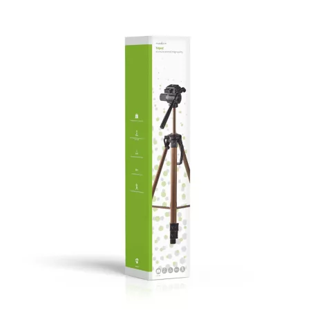 Háromlábú Állvány | Maximális terhelési kapacitás: 4.0 kg | Minimális munka magasság: 64.0 cm | Maximális munka magasság: 161.0 cm | 2 Szegmens | Billenthető & Forgatható | Utazó táskát tartalmaz | ABS / Alumínium | Bronz / Fekete