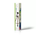 Háromlábú Állvány | Maximális terhelési kapacitás: 3.0 kg | Minimális munka magasság: 47.5 cm | Maximális munka magasság: 127.0 cm | 3 Szegmens | Billenthető & Forgatható | Utazó táskát tartalmaz | Alumínium | Bronz / Fekete