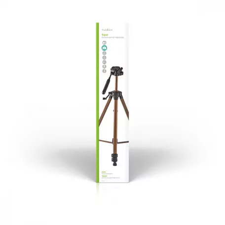 Háromlábú Állvány | Maximális terhelési kapacitás: 4.0 kg | Minimális munka magasság: 62.5 cm | Maximális munka magasság: 163.0 cm | 3 Szegmens | Billenthető & Forgatható | Utazó táskát tartalmaz | Önbeálló Láb | ABS / Alumínium | Bronz / Fekete
