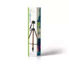 Háromlábú Állvány | Maximális terhelési kapacitás: 4.0 kg | Minimális munka magasság: 62.5 cm | Maximális munka magasság: 163.0 cm | 3 Szegmens | Billenthető & Forgatható | Utazó táskát tartalmaz | Önbeálló Láb | ABS / Alumínium | Bronz / Fekete