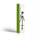 Háromlábú Állvány | Maximális terhelési kapacitás: 4.0 kg | Minimális munka magasság: 62.5 cm | Maximális munka magasság: 163.0 cm | 3 Szegmens | Billenthető & Forgatható | Utazó táskát tartalmaz | Önbeálló Láb | ABS / Alumínium | Bronz / Fekete