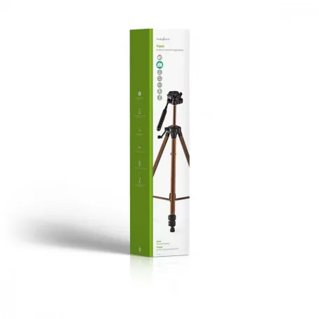 Háromlábú Állvány | Maximális terhelési kapacitás: 4.0 kg | Minimális munka magasság: 62.5 cm | Maximális munka magasság: 163.0 cm | 3 Szegmens | Billenthető & Forgatható | Utazó táskát tartalmaz | Önbeálló Láb | ABS / Alumínium | Bronz / Fekete