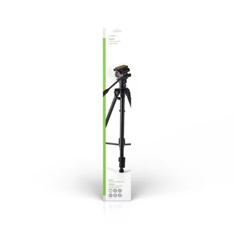 Háromlábú Állvány | Maximális terhelési kapacitás: 3.0 kg | Minimális munka magasság: 60.0 cm | Maximális munka magasság: 165.0 cm | 3 Szegmens | Billenthető & Forgatható | Utazó táskát tartalmaz | Önbeálló Láb | ABS / Alumínium | Fekete