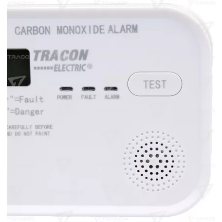 Tracon CO218A szén-monoxid vészjelző készülék LCD kijelzőTracon (CO218A) VIRONE DC3 AKCIÓS