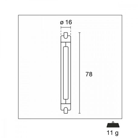 LED Lamp R7S 6 W 615 lm 3000 K