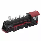 HOME TRN04 elemes kisvasút, 68cm-es pálya, mozdony/szeneskocsi/vagon, világít és zenél, elemes tápellátás, beltéri kivitel
