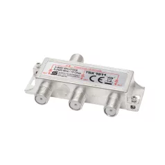   Home TSX 1911 F elosztó, HQ professzionális minőség, 75 Ohm, IP44, cink-ötvözet konstrukció, 5-2400 MHz, 3 utas, 1 bemenet, 3 kimenet