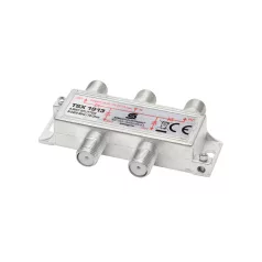   Home TSX 1913 F elosztó, HQ professzionális minőség, 75 Ohm, IP44, cink-ötvözet konstrukció, 5-2400 MHz, 4 utas, 1 bemenet, 4 kimenet